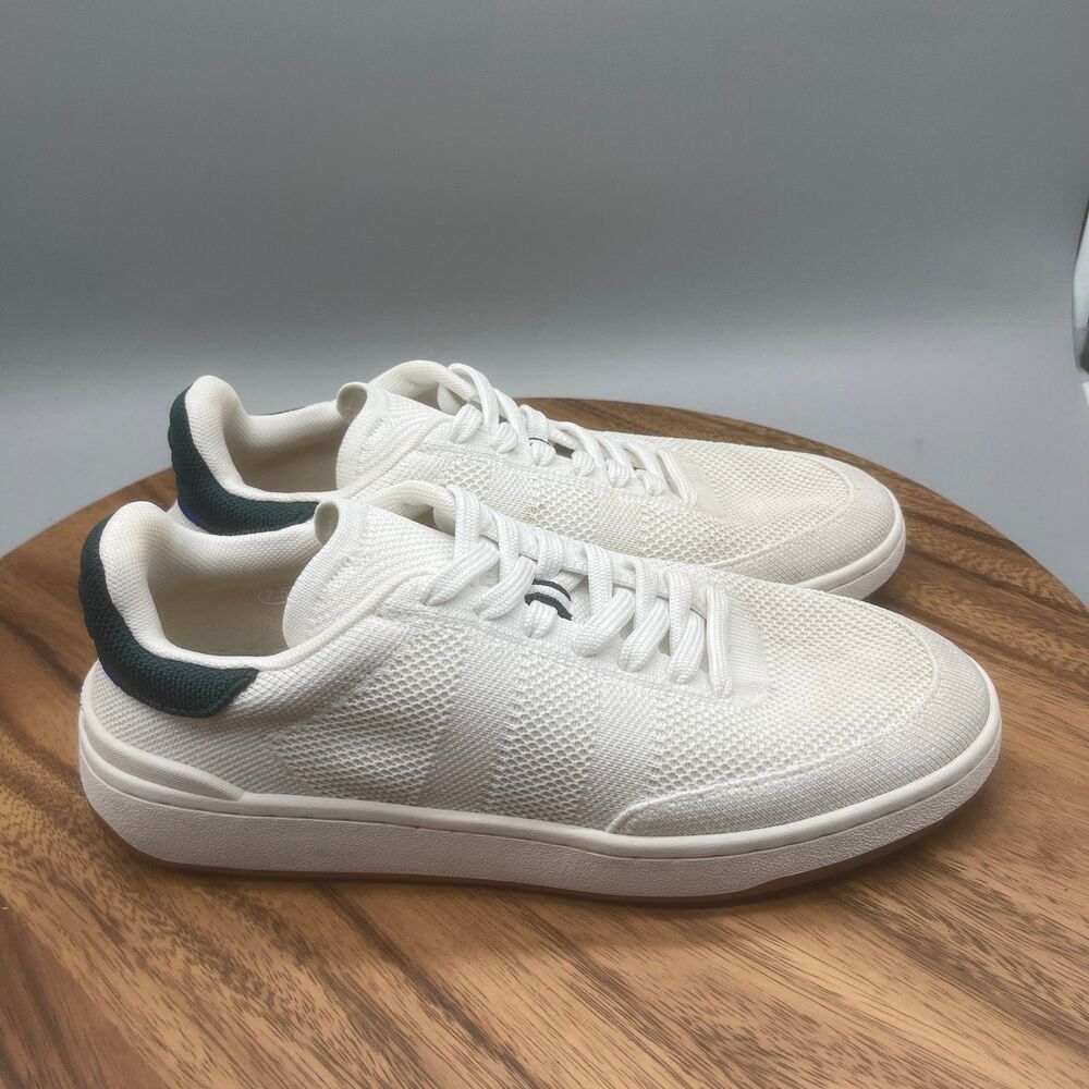 Rothy's The Court Shoes Mens Size 7.5 White Court Pickleball Walking Sneakers